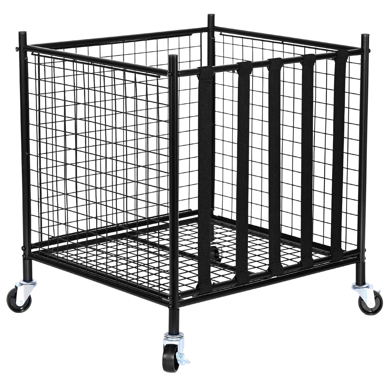 Sports Equipment Basketball - Rolling Sports Ball Storage Cart, Lockable