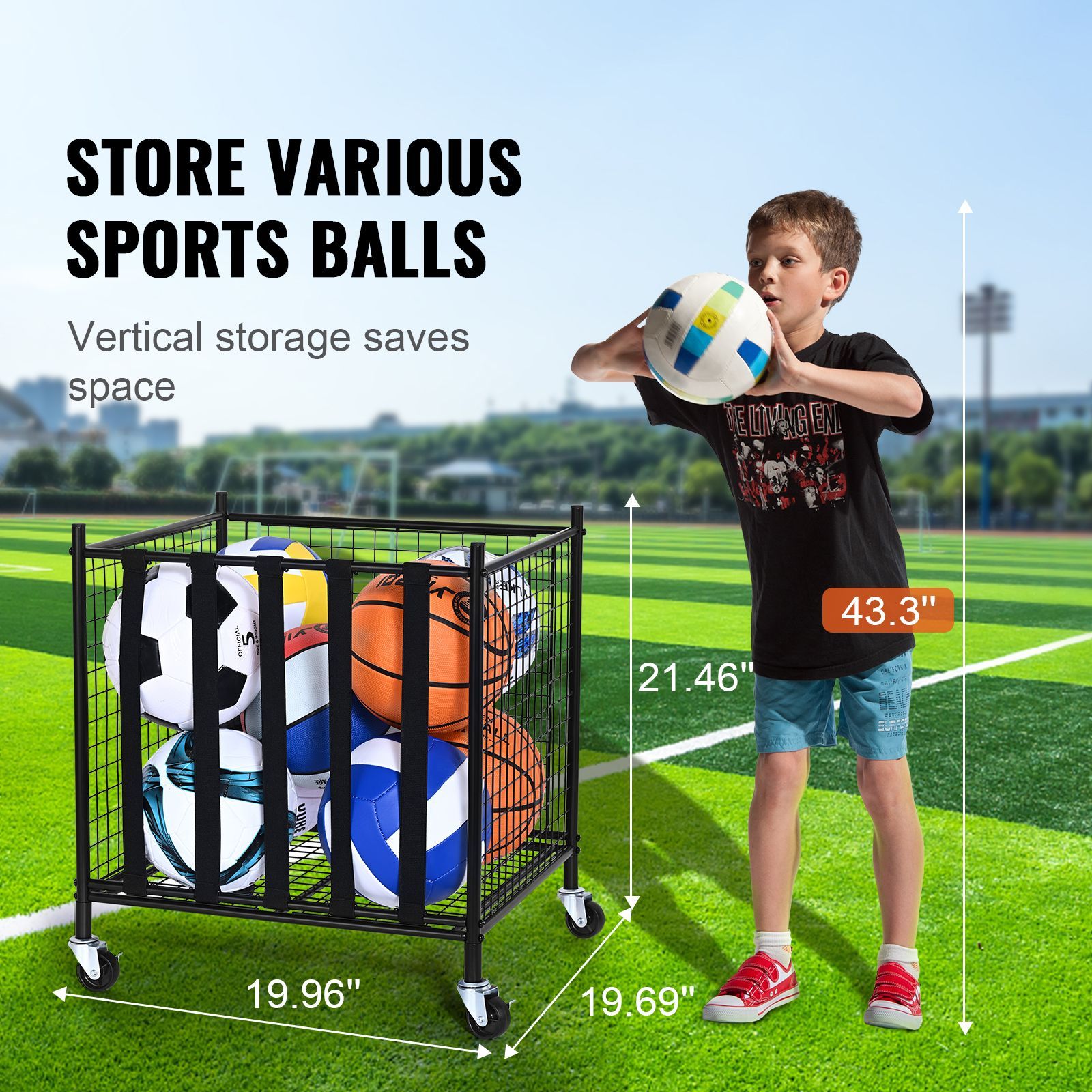 Rolling Sports Ball Storage Ca - đánh giá và giá Sports Equipment Basketball