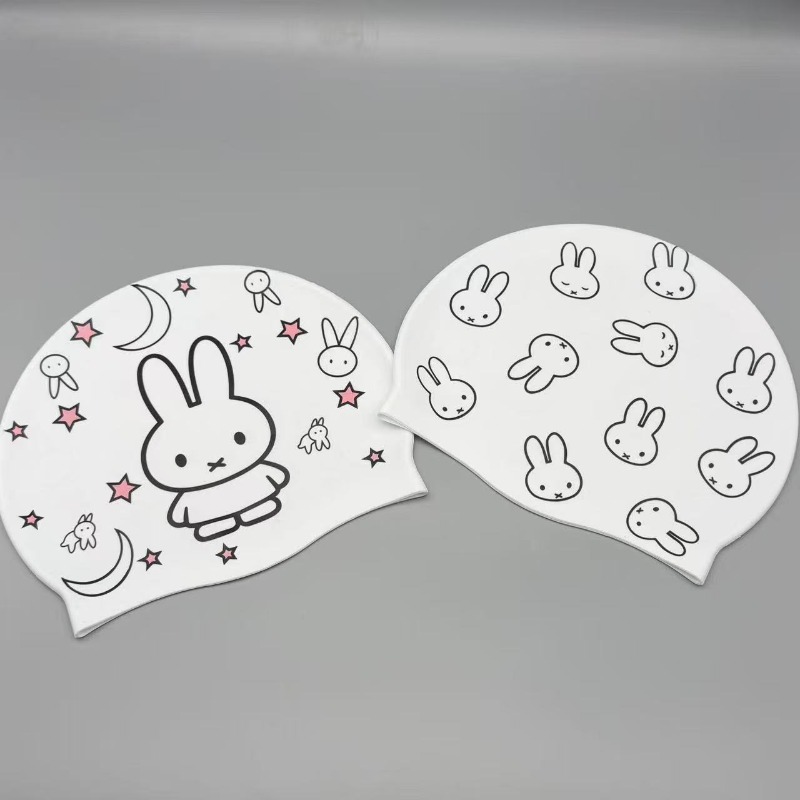 New Miffy Rabbit High Elastic  - đánh giá và giá Swim Cap Silicone