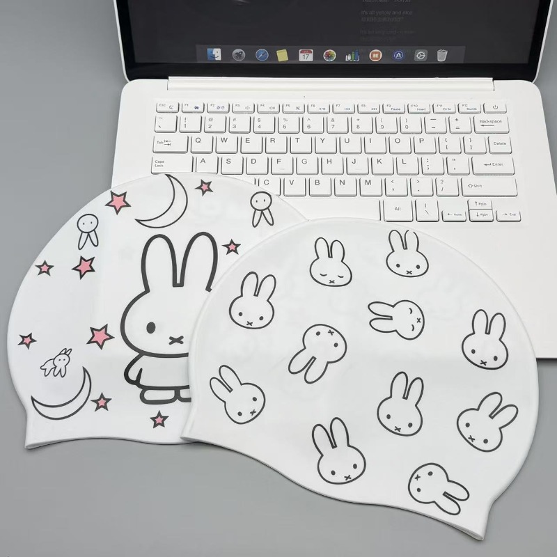 New Miffy Rabbit High Elastic  - đánh giá và giá Swim Cap Silicone