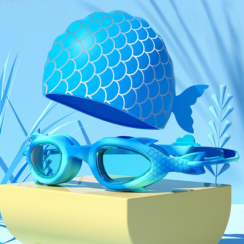 Children's Swimming Goggles; W - đánh giá và giá Swim Cap Silicone