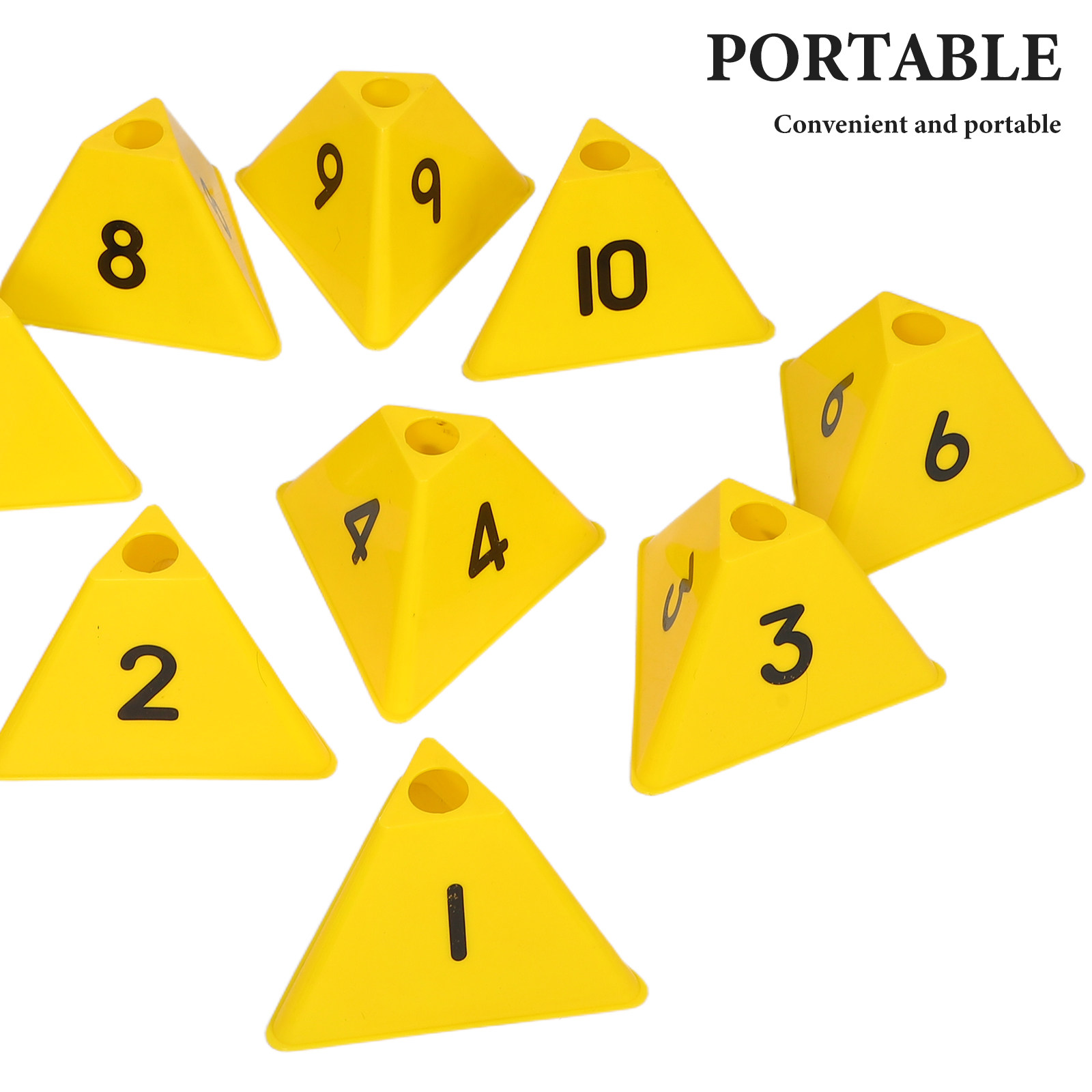 10Pcs Football Training Marker - đánh giá và giá Sports Equipment Basketball
