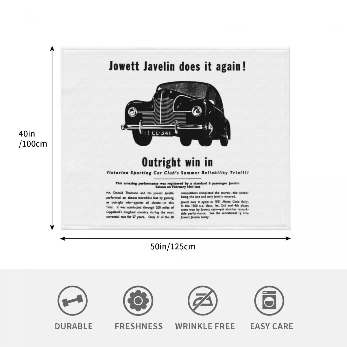 JOWETT JAVELIN Throw Blanket F - đánh giá và giá Javelin Throwing